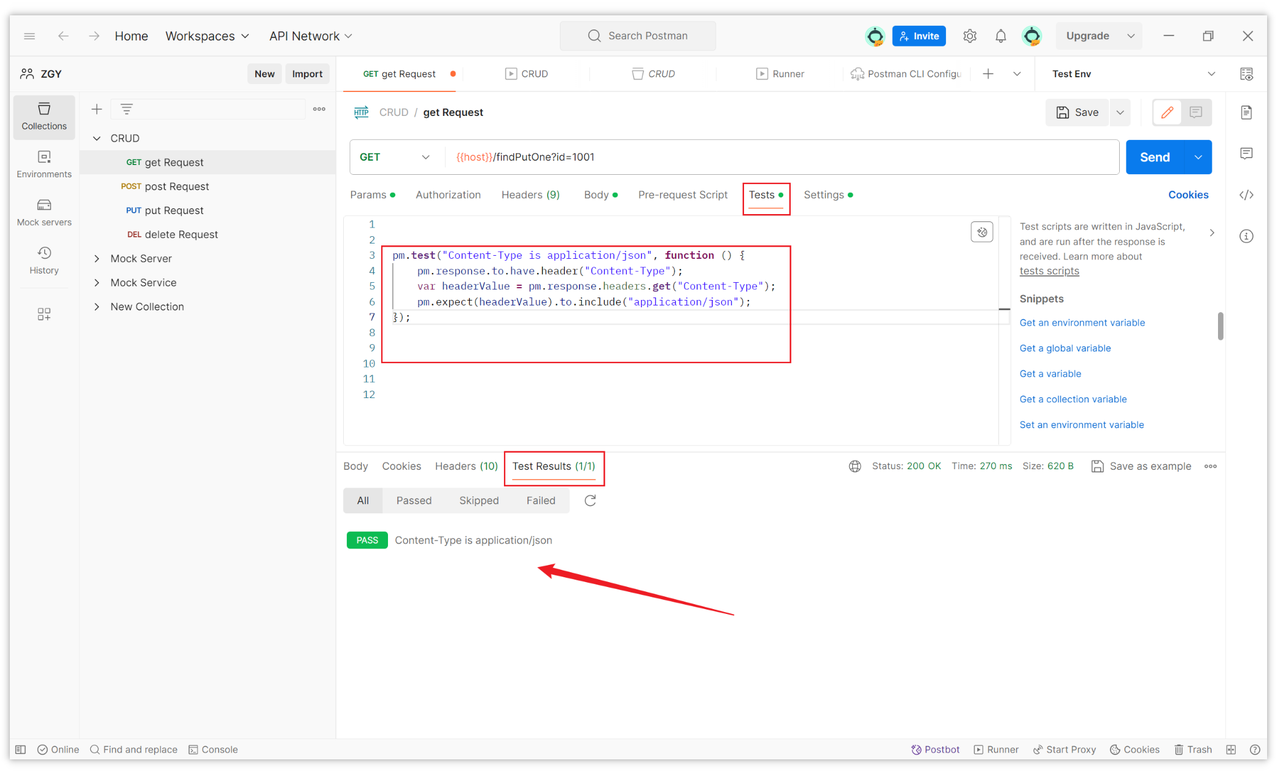 How to perform assertion testing in Postman